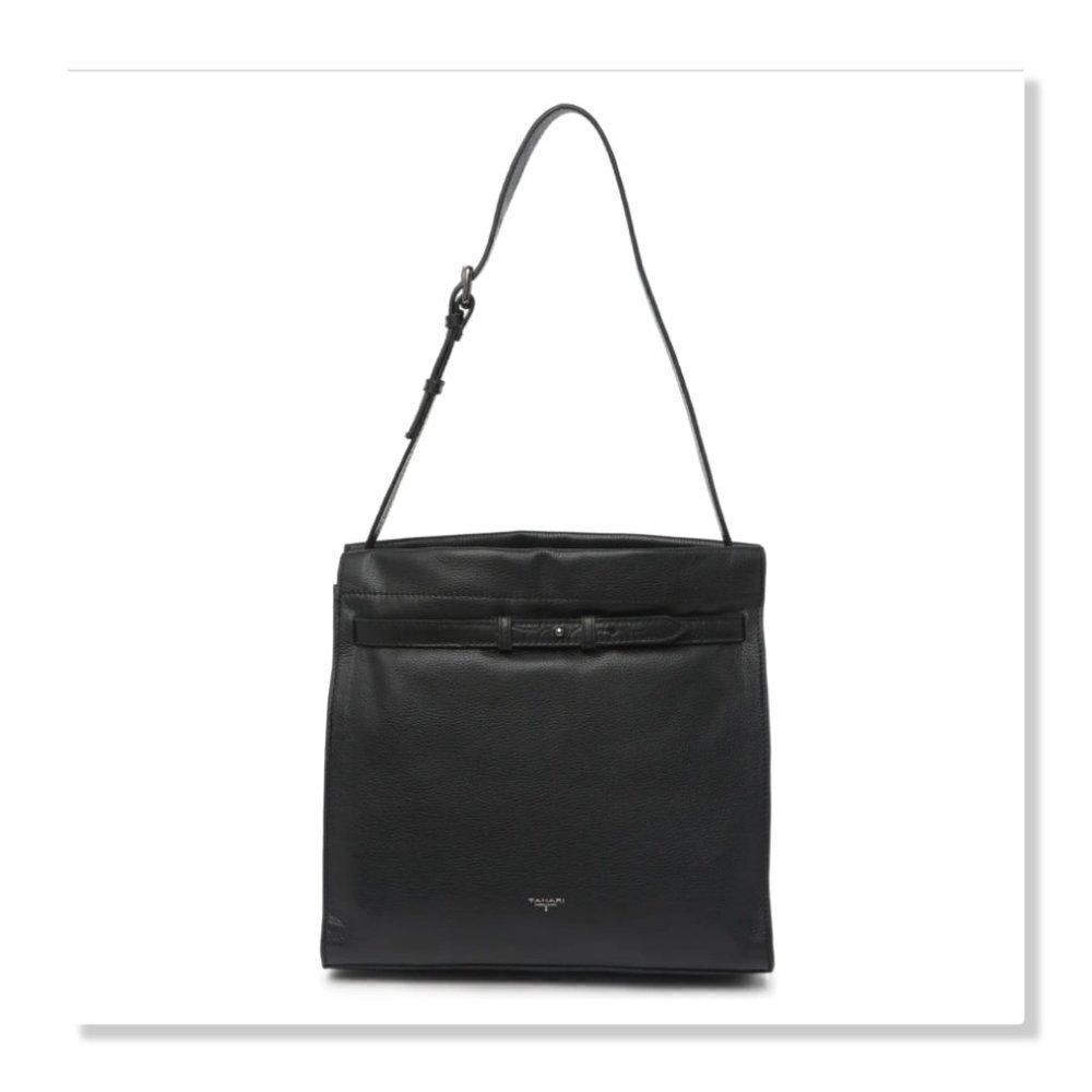 T Tahari Margo Large Bucket Bag in Black - NEW